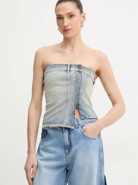 Bluză Armani Exchange albastru