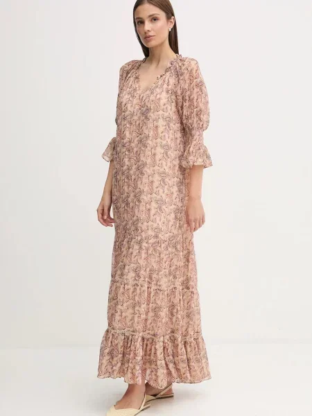 Сукня Hoss Intropia maxi пряма помаранчевий