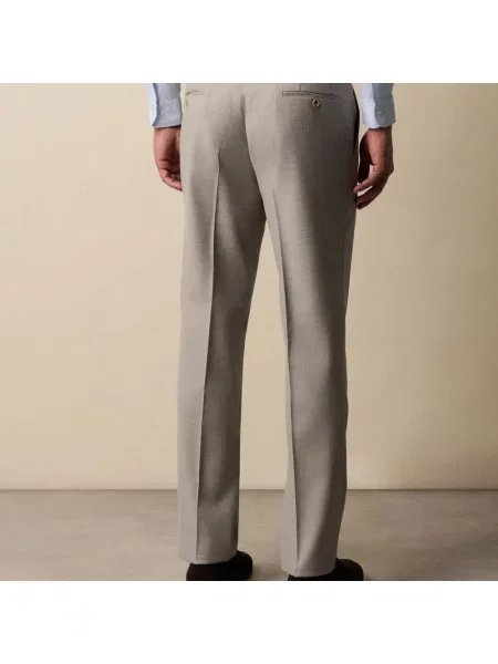 Spodnie Brooks Brothers wełniane beżowe