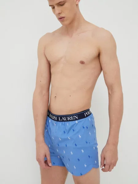 Boxeralsó Ralph Lauren Stretch Cotton Three Slim Fit Boxers Blue S kék