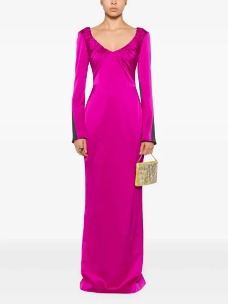 Kostiumas maksi maxi suknele V:pm Atelier violetinė