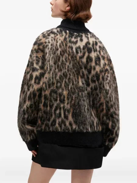 Heláncă Ganni cu imagine cu model leopard