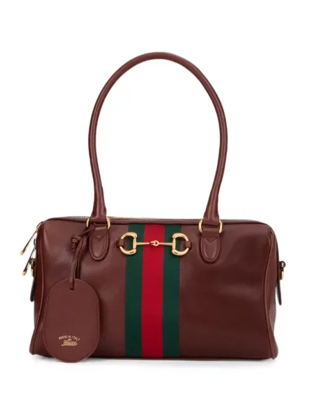 Τσάντα shopper Gucci καφέ