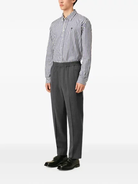 Pantaloni Ami Paris de lână gri