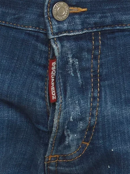 Blugi Dsquared2 zdrențuiți albastru