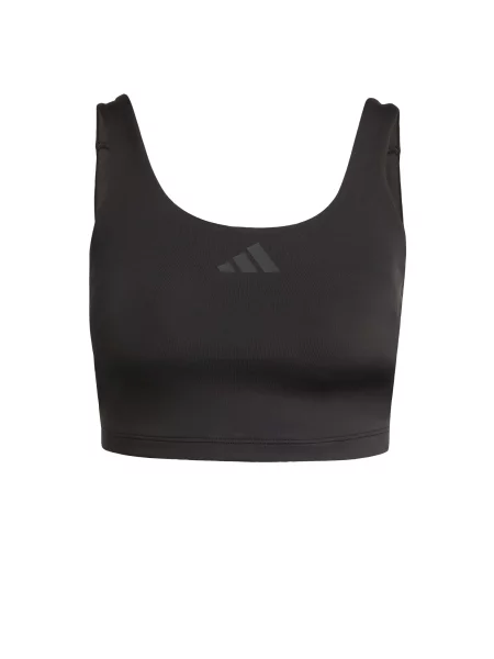 ADIDAS PERFORMANCE Sutien sport Power gri negru