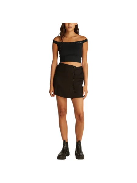 Cropp top Calvin Klein Jeans negru