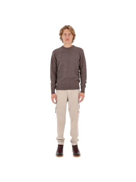 Sweter Roberto Collina brązowy