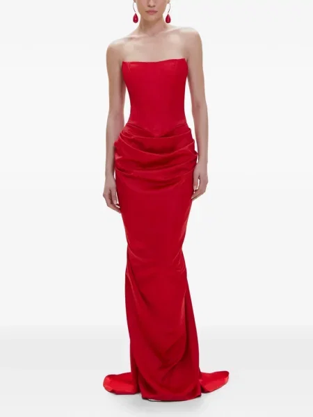 Rochie maxi V:pm Atelier drapată roșu