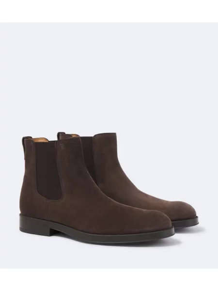 Botine chelsea Tod's din piele de căprioară maro