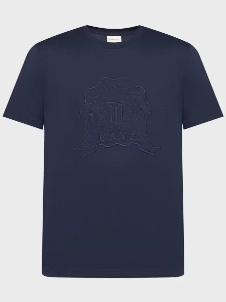 Вишита футболка Gant синя