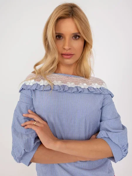 Bluză Fashionhunters alb