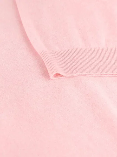 Gulerat tricou polo Loro Piana roz