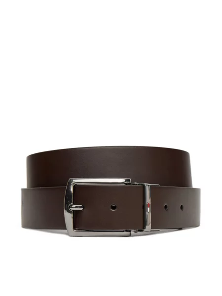Pasek Tommy Hilfiger brązowy