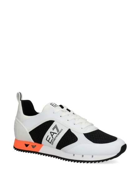 Sneakers Ea7 Emporio Armani με κορδόνια με δαντέλα λευκό