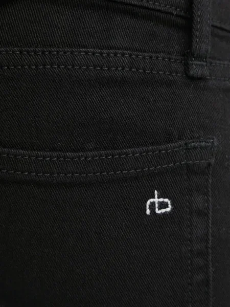 Blugi Rag & Bone cu broderie negru