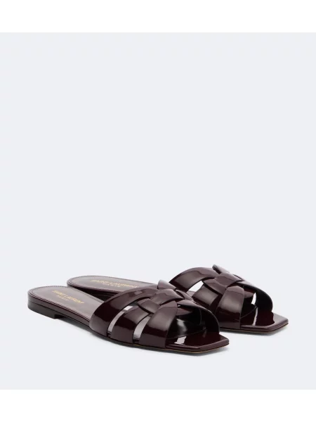 Sandale Saint Laurent din piele de lac