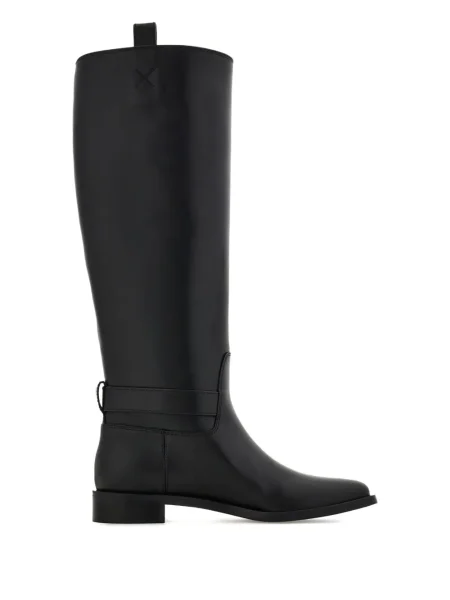 Cizme Ferragamo cu cataramă negru