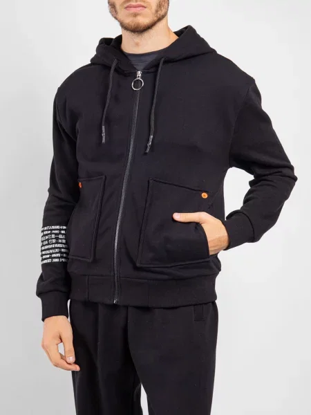 Just Before Кофта спортивна чорний