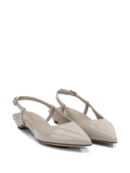 Pantofi cu toc Pomme D´or din piele de lac slingback