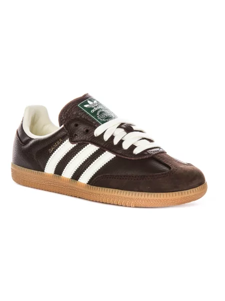 Sneakersy Adidas Samba skórzane brązowe
