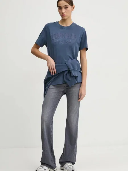 Tommy Jeans t-shirt niebieski