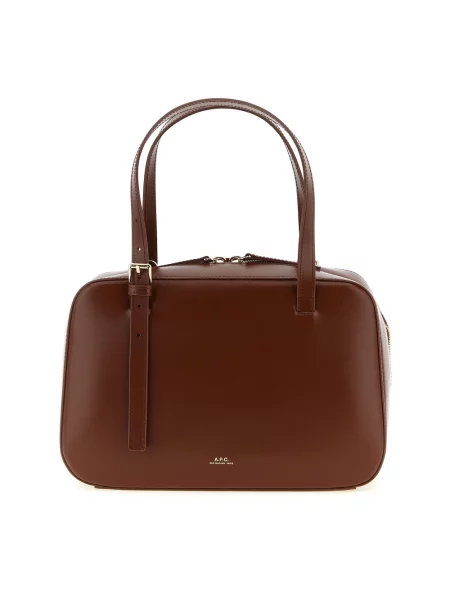 Torebka A.p.c. skórzana brązowa