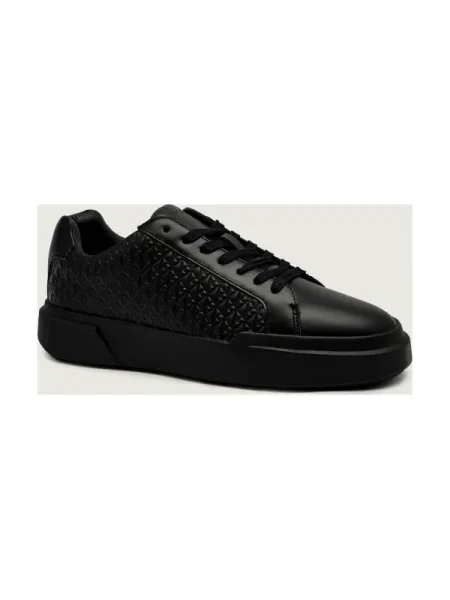 Calvin Klein Sneakers cu adaos de piele negru