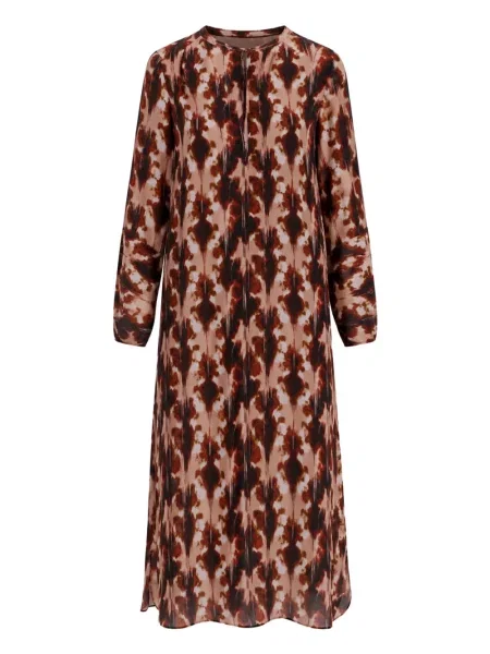 Lung rochie maxi One Season cu imagine maro