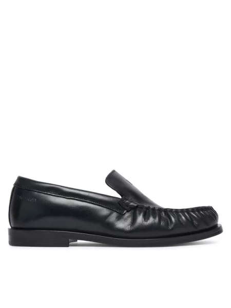 Calvin Klein Μοκασίνια Round Essential Loafer Lth μαύρο