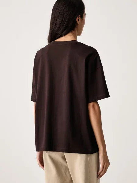 Armani Exchange T-shirt brązowa