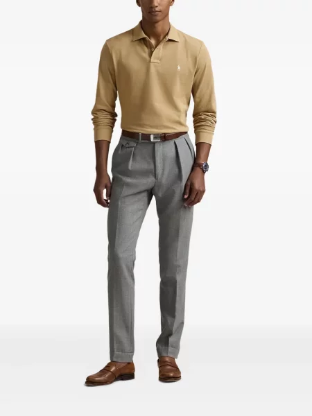 Șapcă Polo Ralph Lauren cu broderie din țesătură twill în carouri albastru