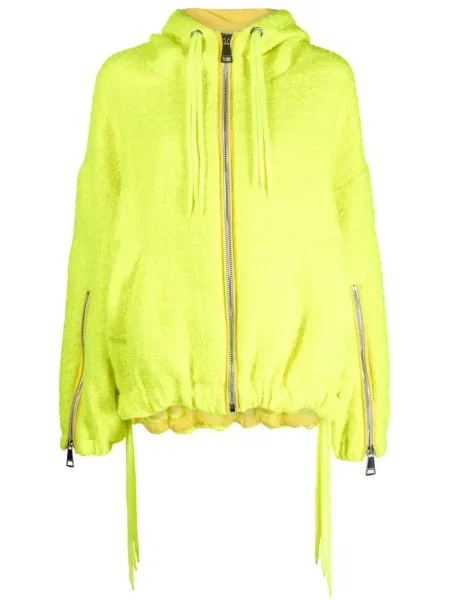 Jakna Khrisjoy s kapuljačom od tvida žuta