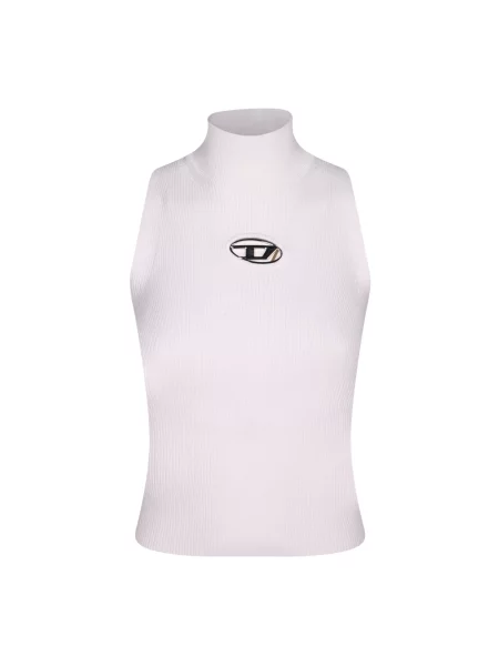 Top Diesel żakardowy biały