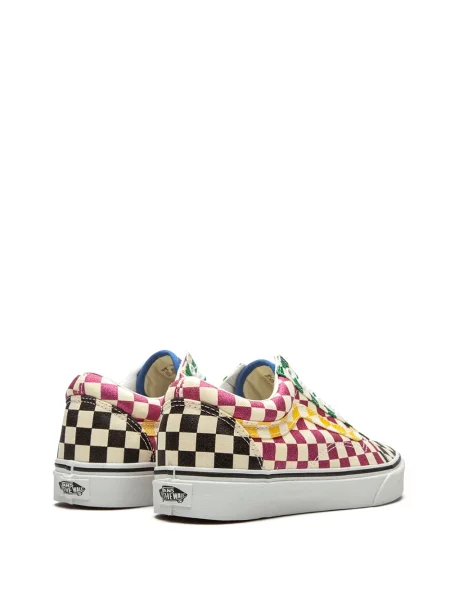 Kostkované tenisky Vans Old Skool růžové