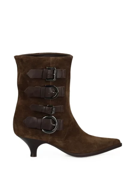 Botine Elena Iachi cu cataramă maro