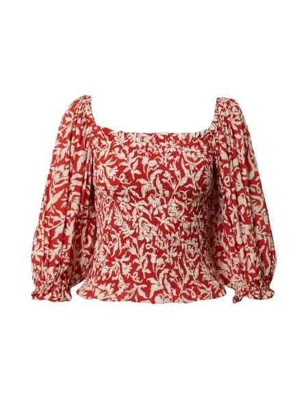 Top Polo Ralph Lauren cu model floral roșu