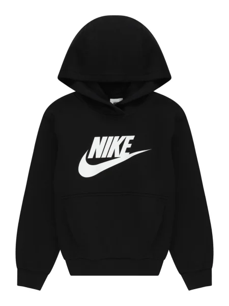 Nike Sportswear Sweater majica Club FLC crna bijela