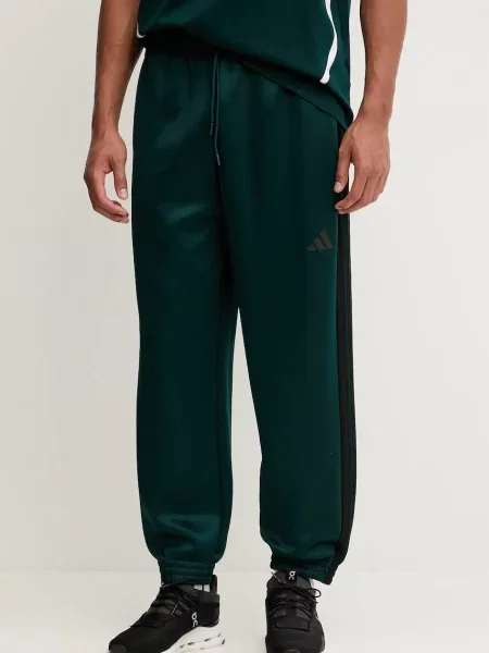 Adidas spodnie dresowe Stadium z aplikacją zielony