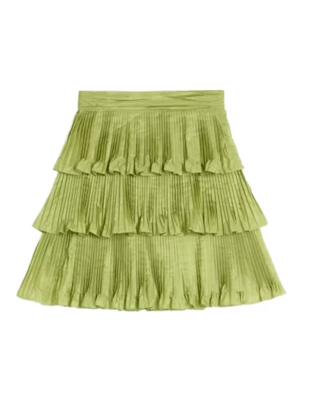 Lniana spódnica Valentino zielona