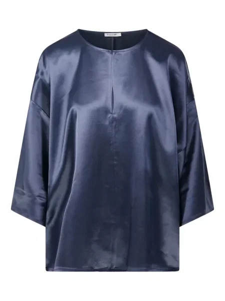 Top By Malene Birger din satin albastru
