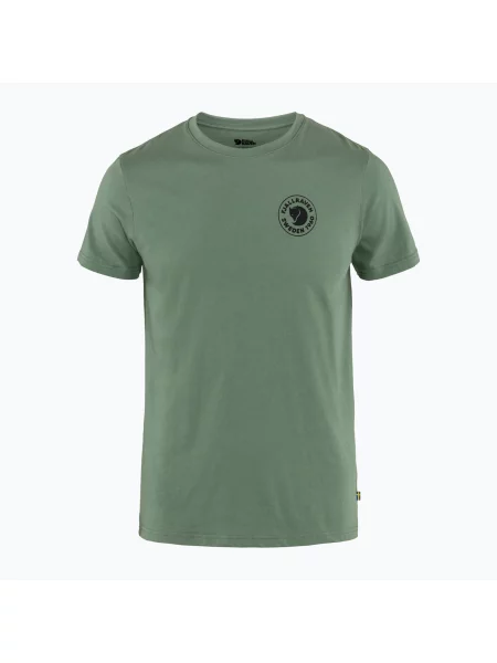 Koszulka męska Fjällräven Logo patina green zielona