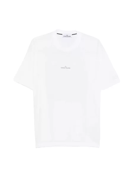 Koszulka Stone Island z kamieniami biała