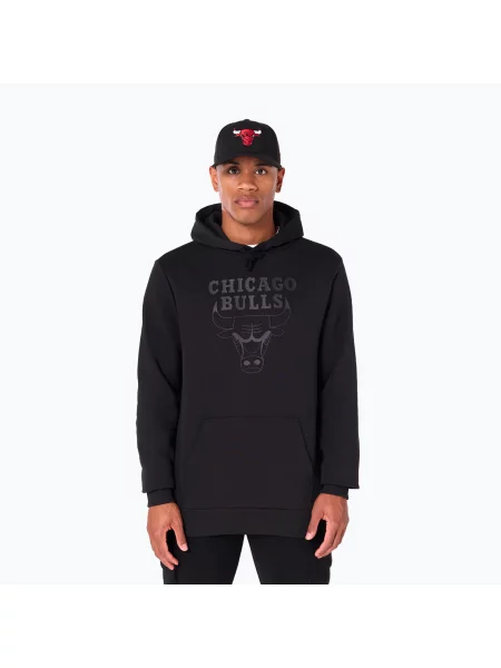 Bluza New Era NOS NBA Reegular Chicago Bulls Hoody black czarna
