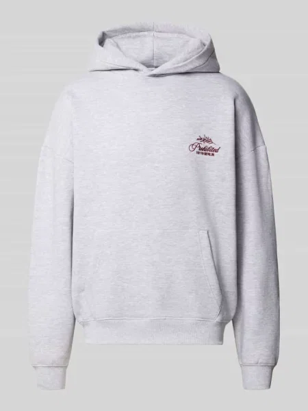 Bluza z kapturem o kroju relaxed fit z mieszanki bawełny z wyhaftowanym logo Prohibited