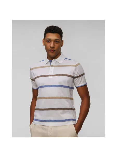 Paul&Shark polo wzorzysty biały
