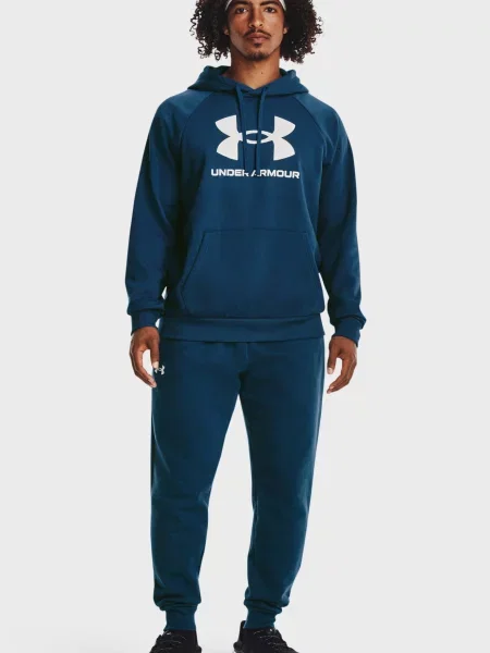Флісове худі Under Armour з автографом синє
