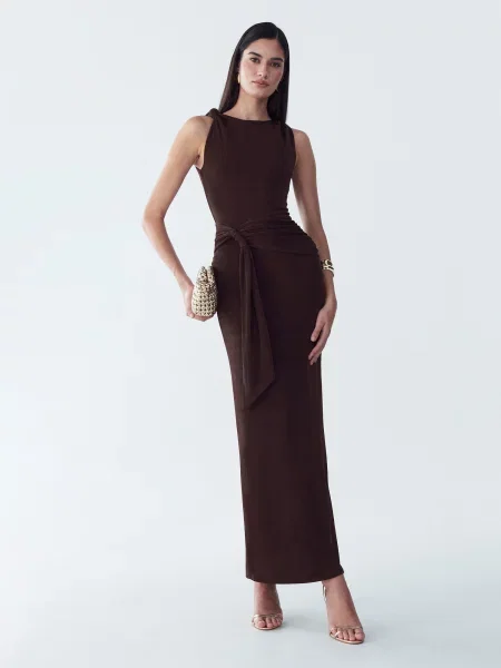 BWLDR Rochie de seară Arnah' maro