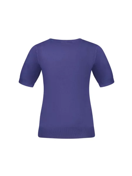 Jeansy Guess z krótkim rękawem z kamieniami ze spandexu niebieskie