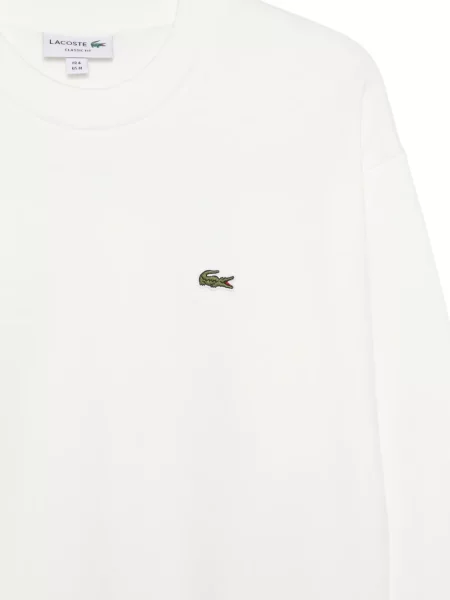 Φούτερ Lacoste με αυτόγραφο λευκό